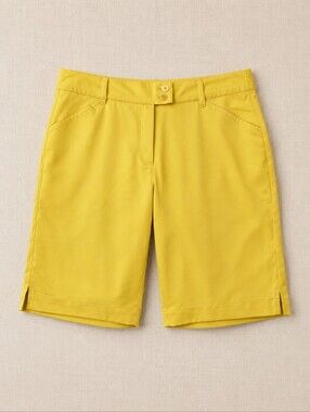 Callaway Golf Yellow Bermuda Shorts Women’s Size 8 Performance Stretch